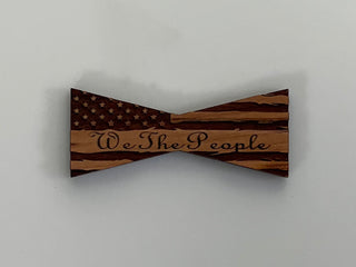 Bowtie--Medium Patriotic We the People Flag Bowtie Inlays (1112M Series)