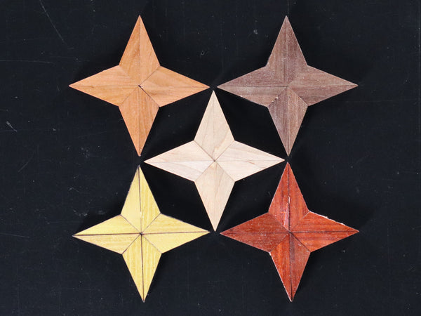 Star--1/8" 4 Point Segmented Star Inlays