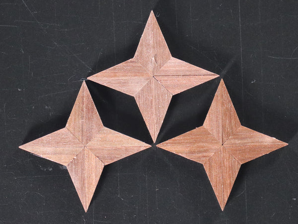 Star--1/8" 4 Point Segmented Star Inlays