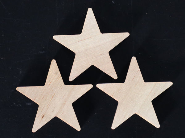 Star--1/4" 5 Point Solid Star Inlays