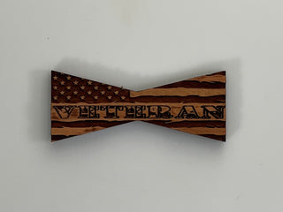 Bowtie--Medium Patriotic Veteran Flag Bowtie Inlays (1112M Series)