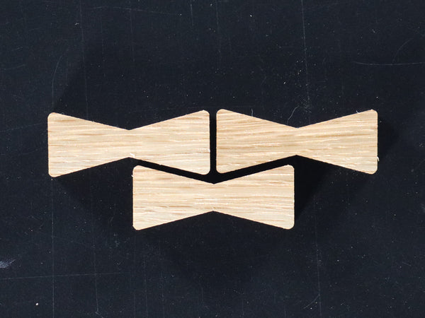 CHISEL FREE Bowtie--Chisel Free Medium Bowtie Exotics and Additional Wood Inlays (1112M Series)