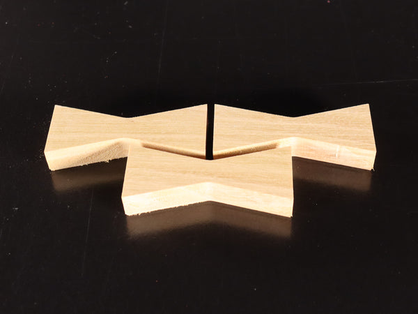 Limited Edition--1/2" Osage Bowtie Inlays