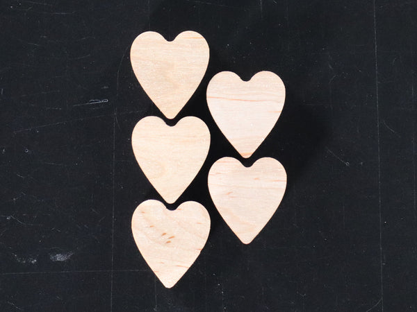 Heart Inlays--Small Solid Heart Inlays